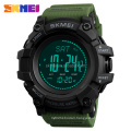 Army green smart watch custom pressure monitor 2018 skmei 1358